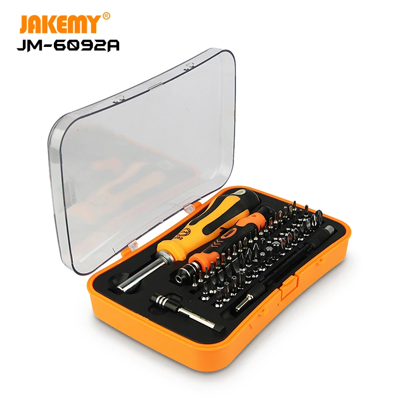 

JAKEMY JM-6092A B 58 in 1 Professional screwdriver set home hand appliance repair tools kit screwdrivers set for phone repair