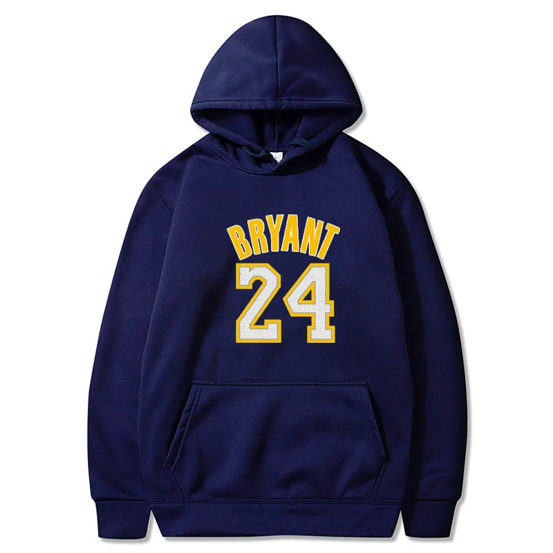 

2020 New Hoodie Sweatshirt Men Basketball Sport Hoody BRYANT 24 Sign Printed Men's Clothing Pullovers Winter Hoodies Off White