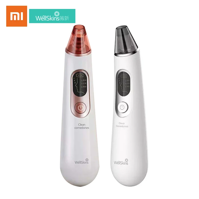 

Xiaomi Wellskins Blackhead Cleaner WX-HT100 64kpa Strong Suction Cleansing Effect Visualization Intelligent Screen Display
