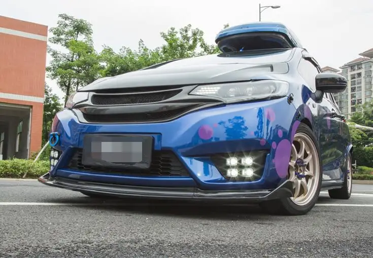 Для Honda FIT JAZZ Body kit спойлер 2014-2016 для ABS задний передний бампер диффузор защитные