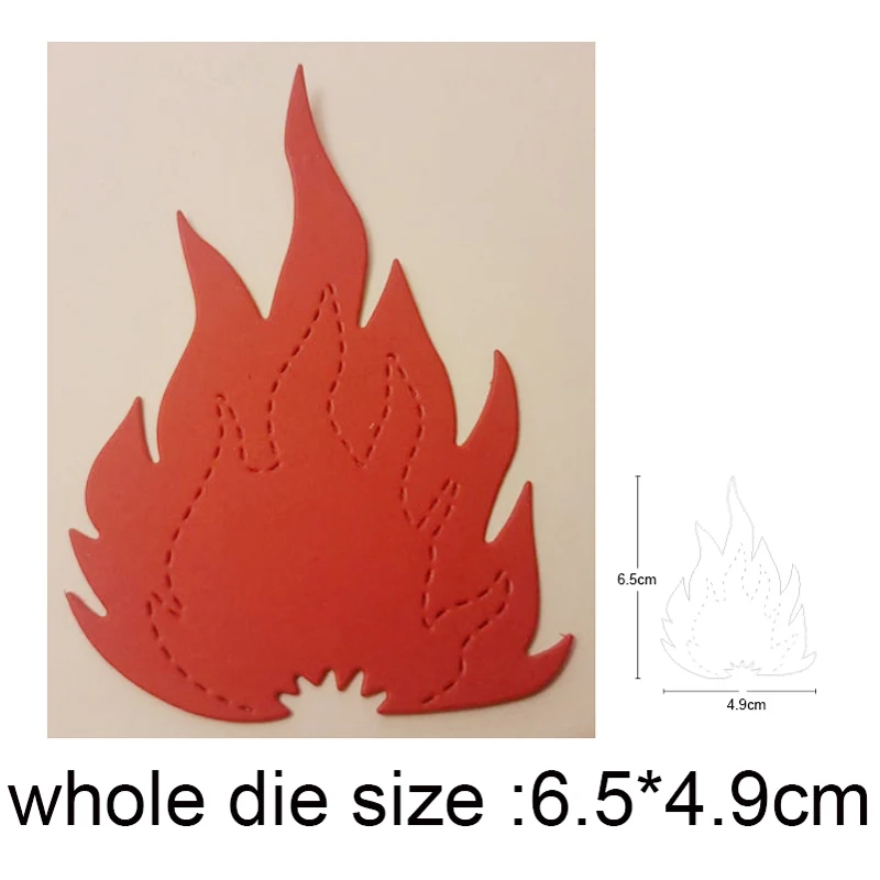 

Christmas Fire Flames Metal Cutting Dies for DIY Scrapbooking dies Paper Card Making Decor Craft Embossing Die Cut Stencils dies