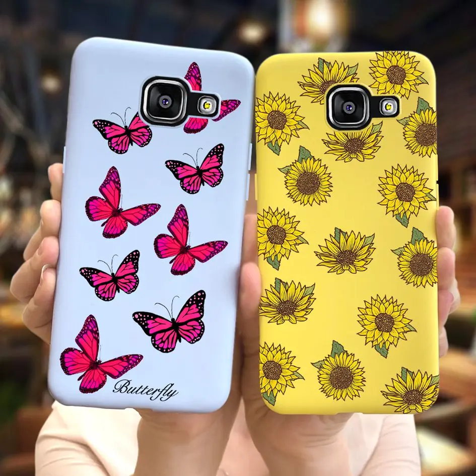 Милый чехол Love Heart для Samsung Galaxy A5 2016 тонкий матовый мягкий бампер 2017 | Мобильные
