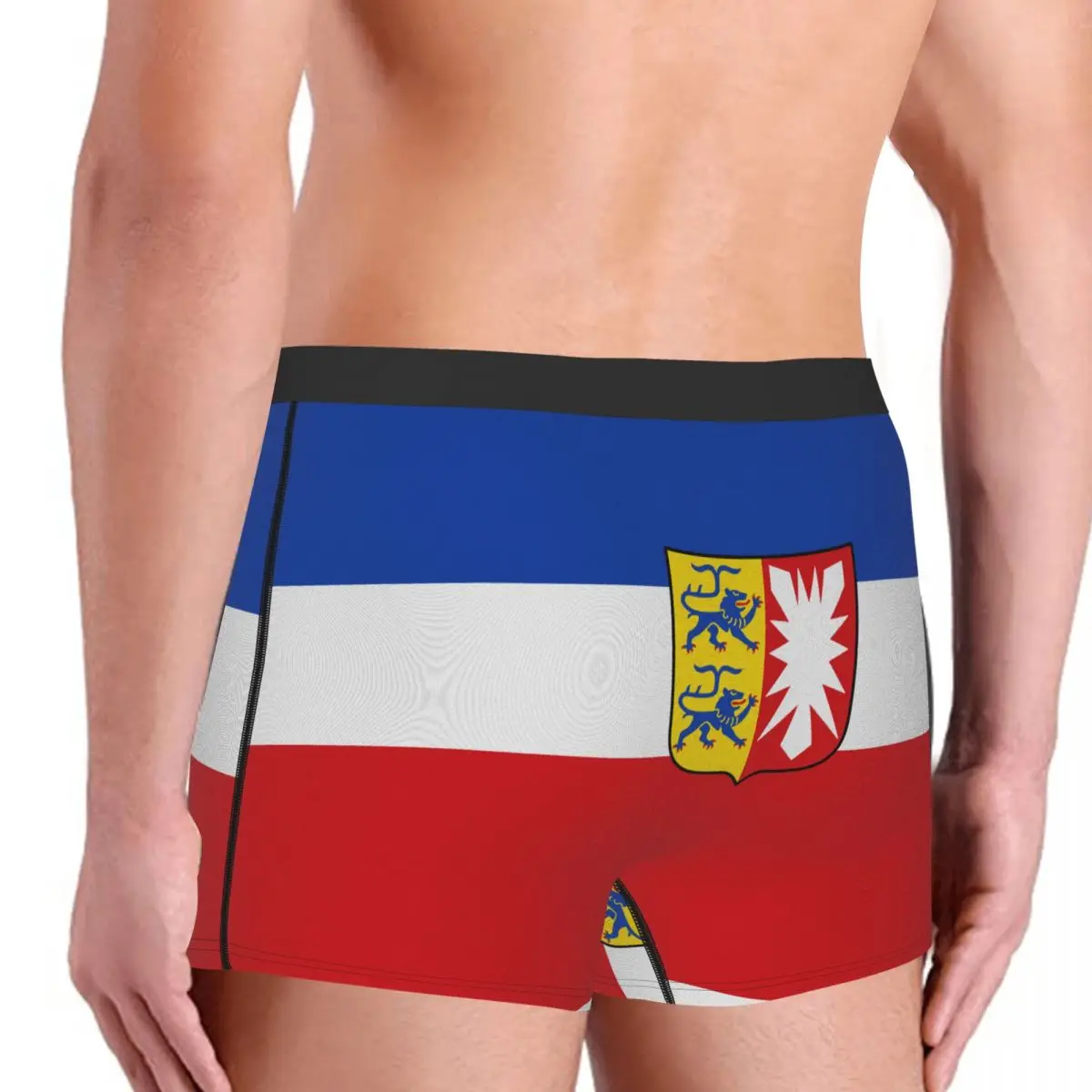 Flag Of Schleswig-Holstein (state) Men's Boxer Briefs German states Funny Joke Men's boxer leggings