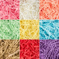 50g100g500g colorful shredded paper gift box filler wedding birthday party decoration crinkle cut packaging gift shred paper