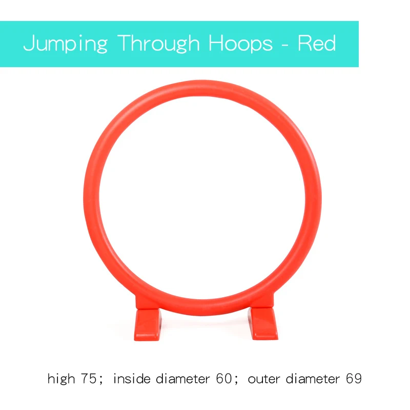 Hoops RED Ruizhi детей барьеры Спорт Прыжки через обручи на открытом воздухе спортивное оборудование для проведения мероприятий Крытая Арка Рамка-барьер детские игрушки RZ1068 - Цвет: Hoops RED