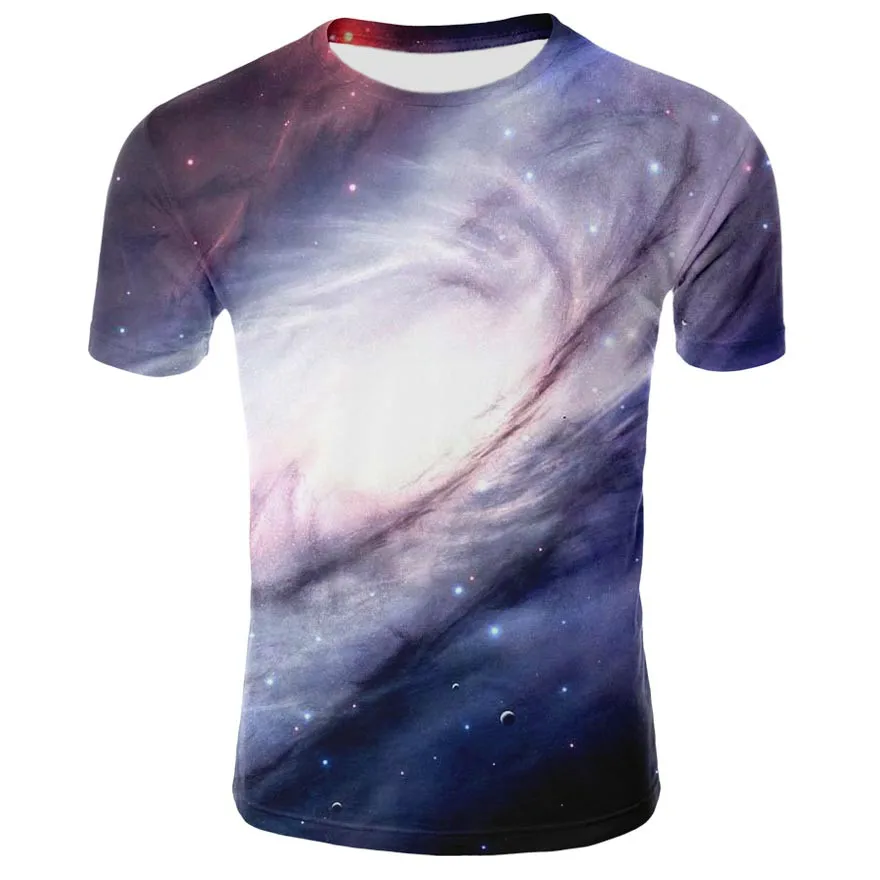 

Starry sky 3D printed t-shirt short sleeve fashion 2020 new galaxy night sky summer clothes punk t-shirt street t-shirt