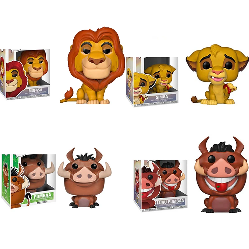 Экшн фигурка FUNKO Disney из мультфильма Король Лев Симба Луау пумбаа муфаза ПВХ