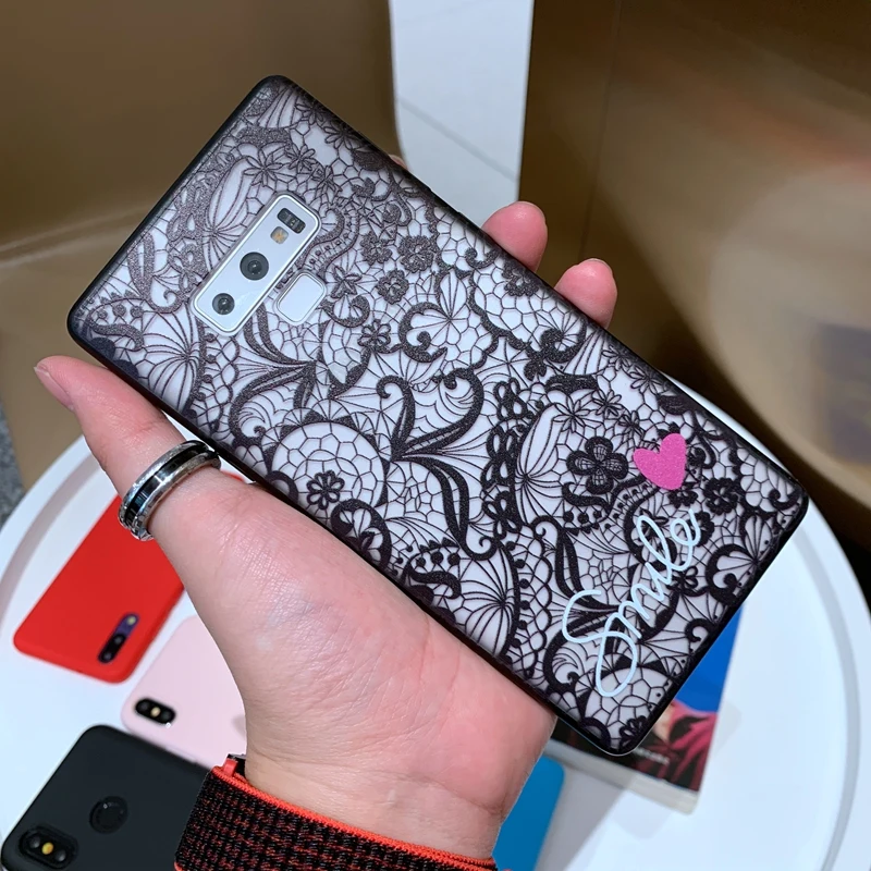 Мягкий чехол с кружевным цветочным узором для Samsung Galaxy S9 S10 S20 Ultra Plus S10e A10 A20 A30 A50 A40