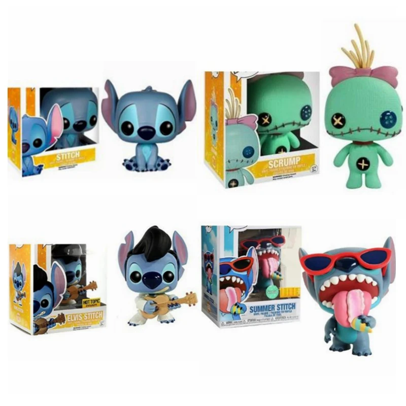 Экшн фигурки Scrump 126 # Elvis Stitch 127 Summer 636 159 коллекционные модели игрушки для детей