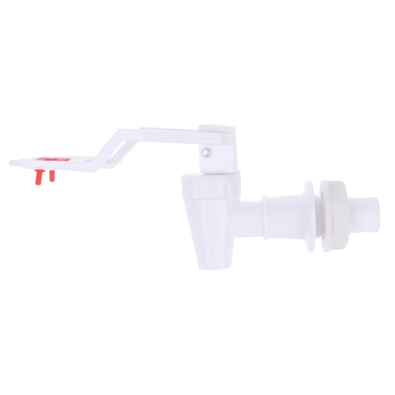 

2 Pcs Water Dispenser Replacement Push Type White Plastic Tap Faucet