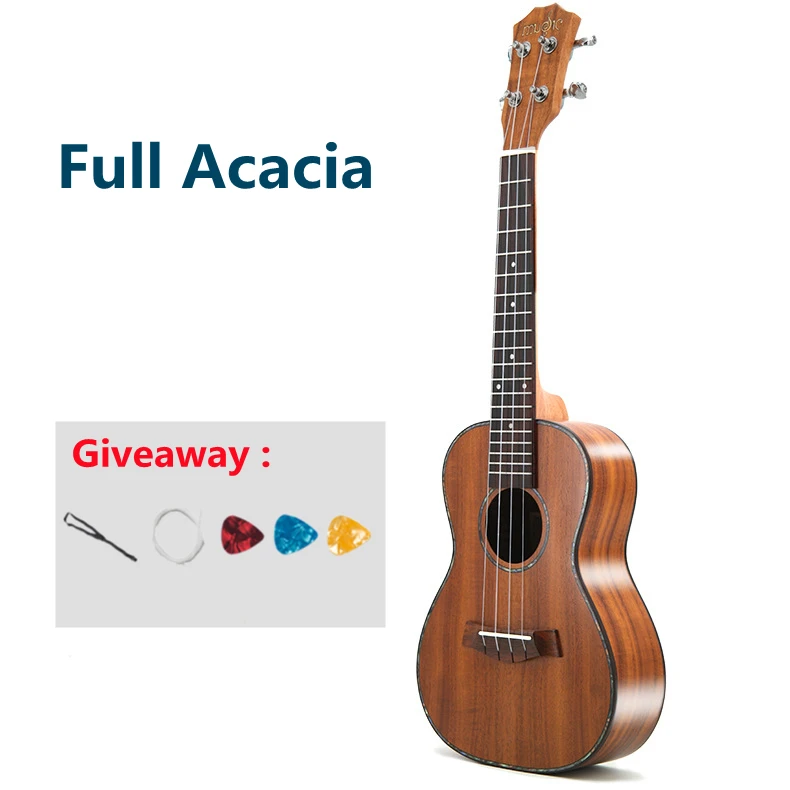 Укулеле Акация 23 26 дюймов концертный тенор мини гитара электрическая