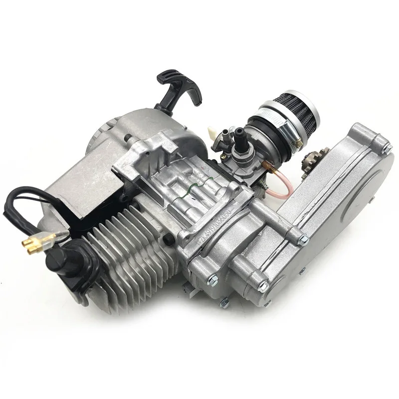Двигатель 43cc 47cc 49cc 2 тактный двигатель для мини карманного велосипеда скутера