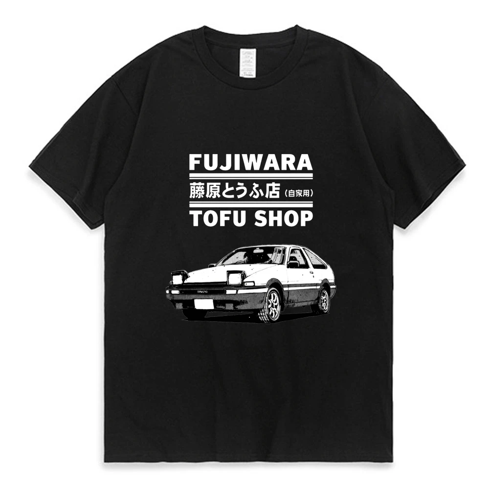Футболка Initial D Fujiwara Tofu Shop AE86 с мангой для мужчин и женщин футболка из белого