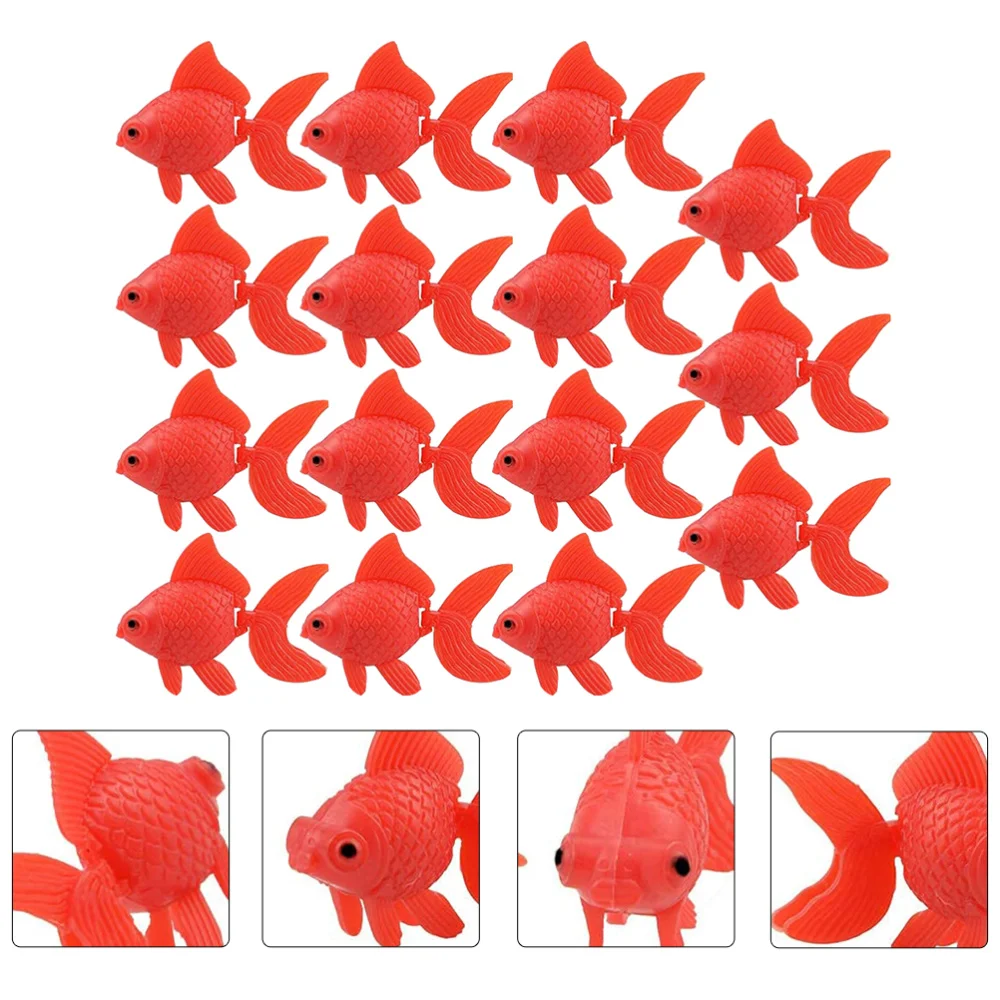 

15Pcs Goldfish Ornament Floating Fake Tropical Fish Artificial Fish Adornment