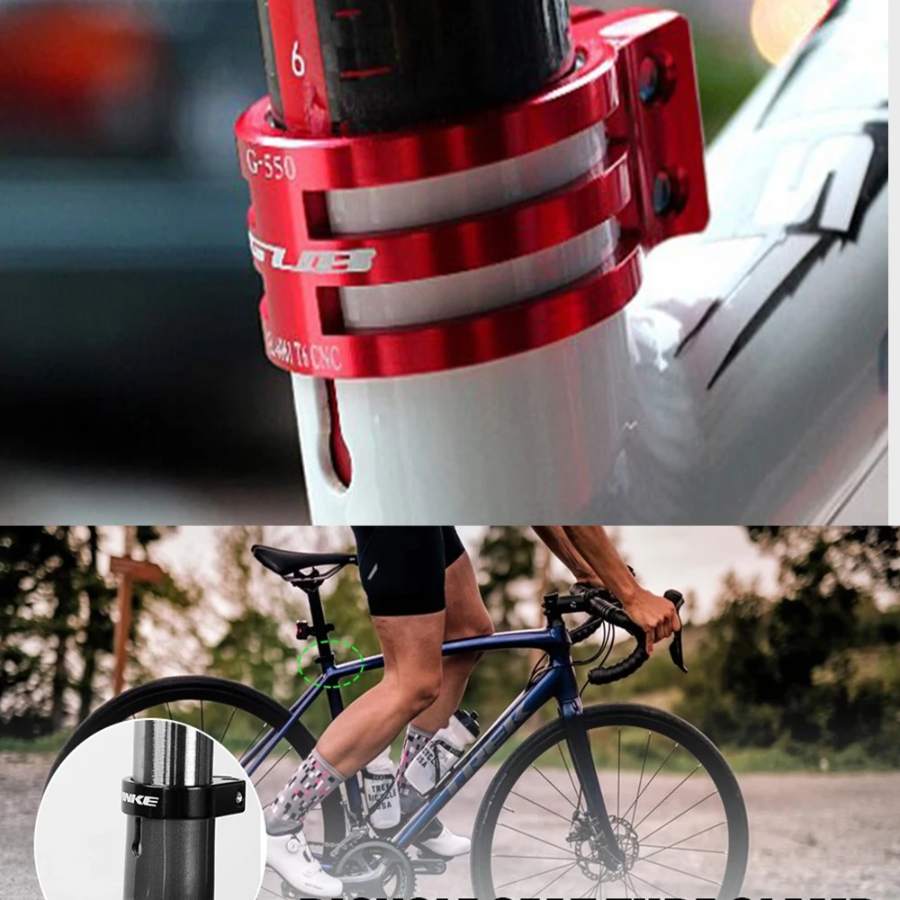 

GUB 550 MTB Road Bicycle Seatpost Clamp Aluminum Alloy Quick Release Mountain Bike Lock Seat Post Tube Clip Clamp 31.8mm 34.9mm