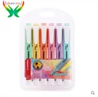 Флуоресцентная ручка для студентов, 6 цветов, товары для рукоделия