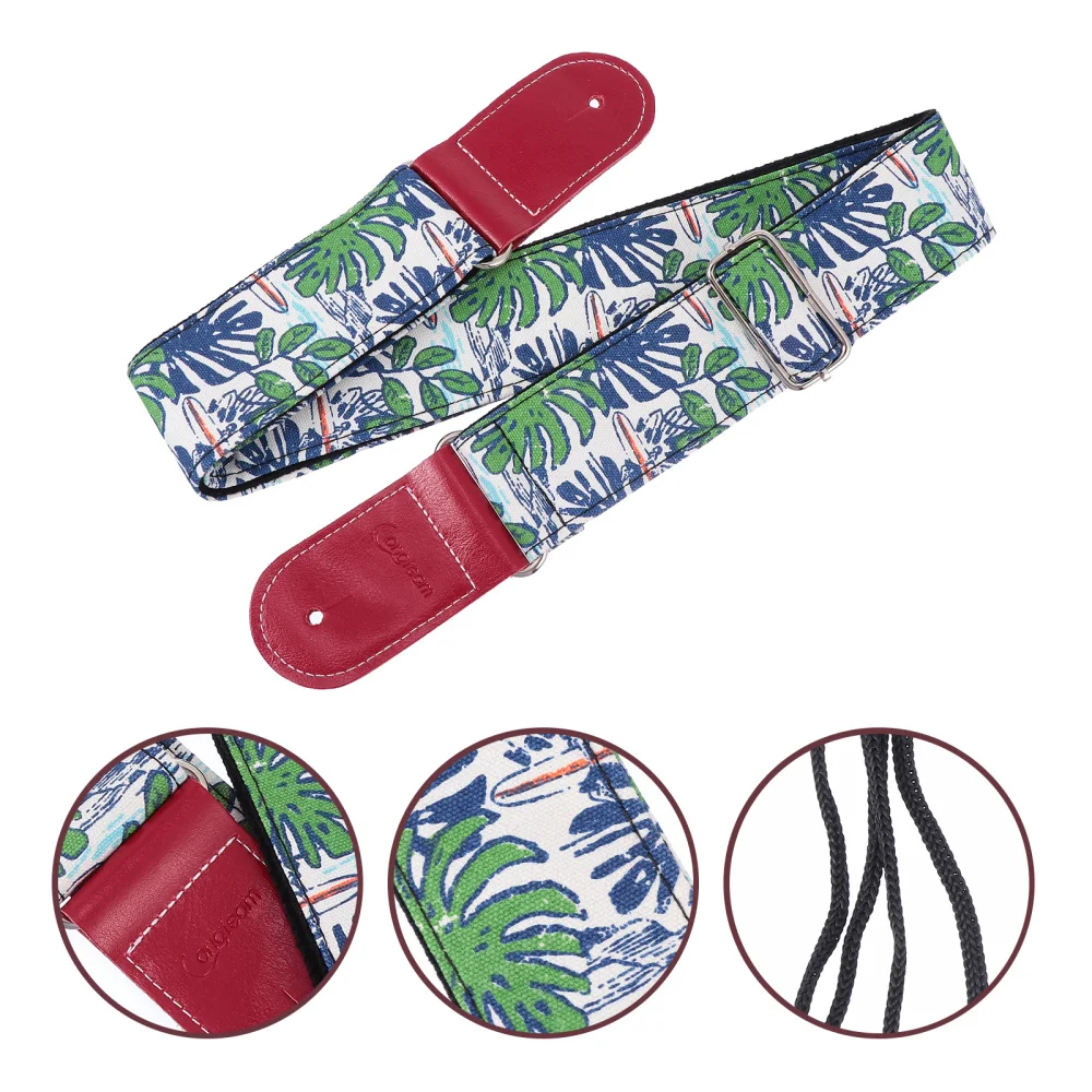 

Portable Guitar Strap Practical Guitar Shoulder Strap Leather Bass Guitar Strap