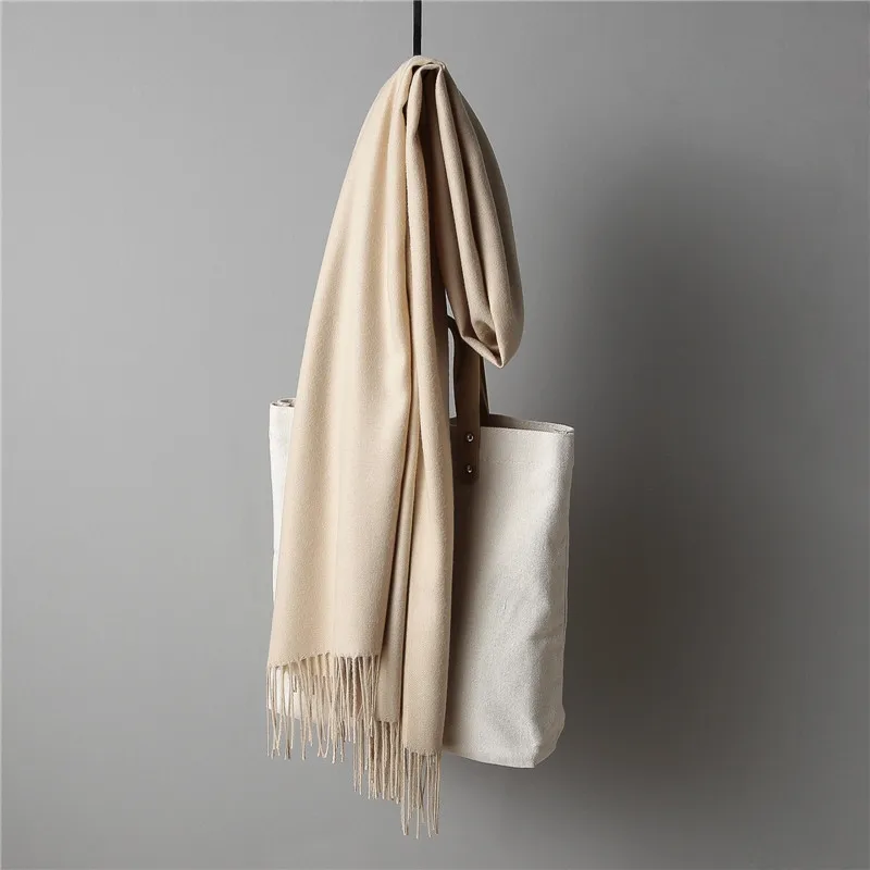 

1PCS New Men Women Cashmere scarf soft Wraps long Solid hijab Stoles Pashmina Autumn warm hot sale 22colors 250g/pcs