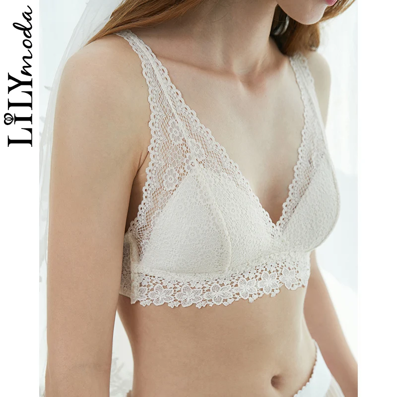 Женский кружевной бюстгальтер LILYMODA комплект с бюстгальтером без косточек