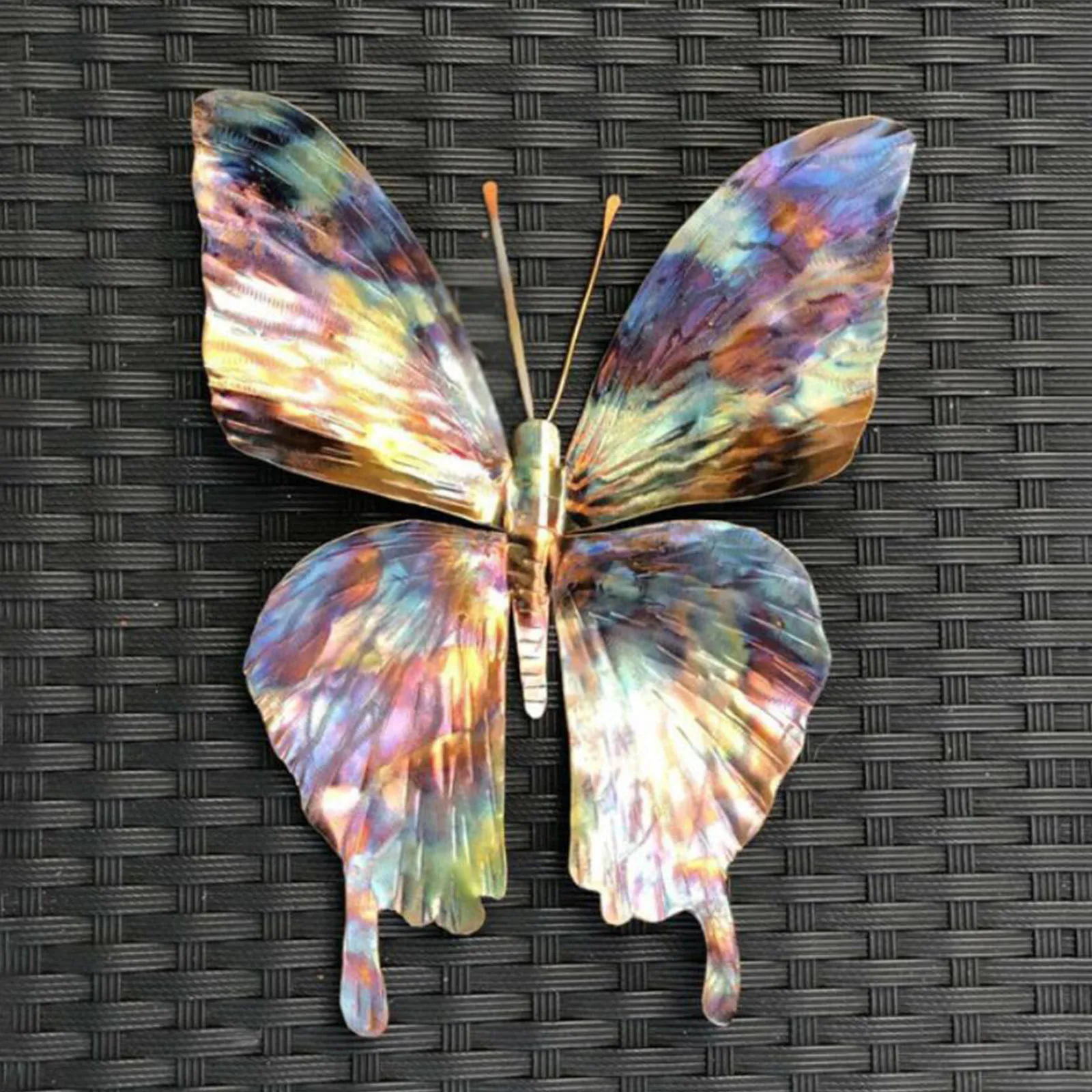 

Thermal Process Coloring Indoor and outdoor Art Sculpture Hanging Metal Butterfly or Dragonfly Animal Outdoor Statues for Yard