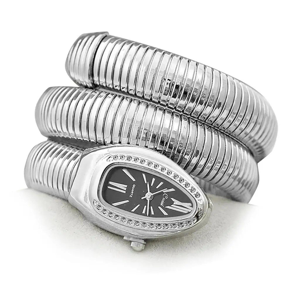 Прохладный Змея браслет часы для женщин модные браслеты Infinity Часы Vogue девочек