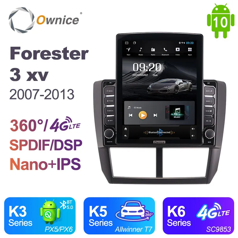 Автомагнитола Ownice на Android 10 0 для Subaru Forester 3 xv 2007 2013 GPS 2 Din|Автомагнитолы| |