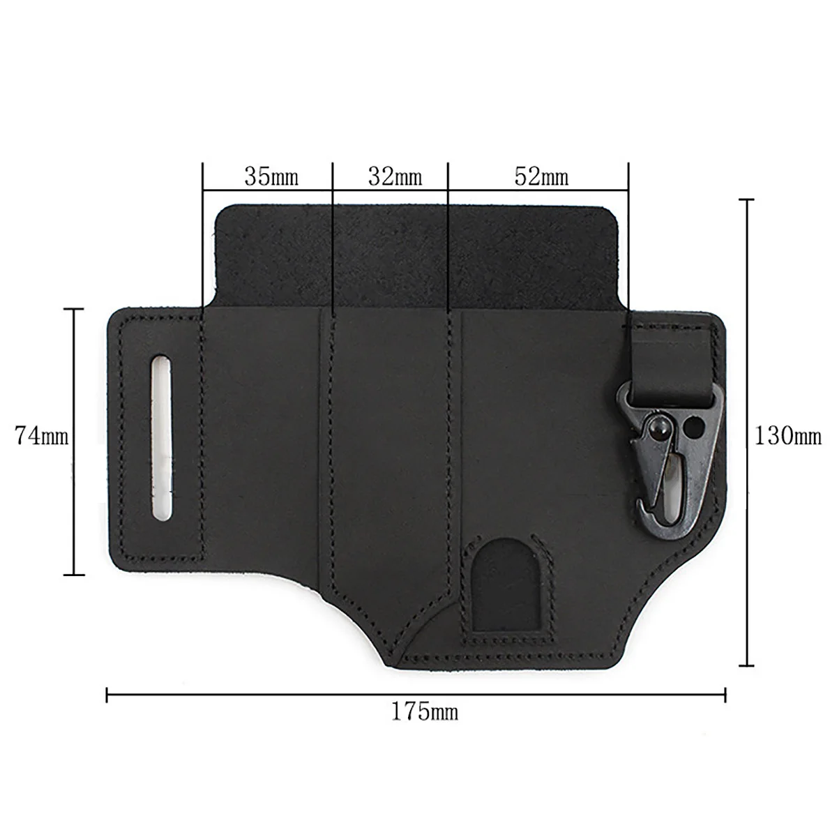 

Leather Sheath for Leatherman Multitool Sheath EDC Pocket Organizer with Key Holder for Belt and Flashlight Outdoor Camping Tool