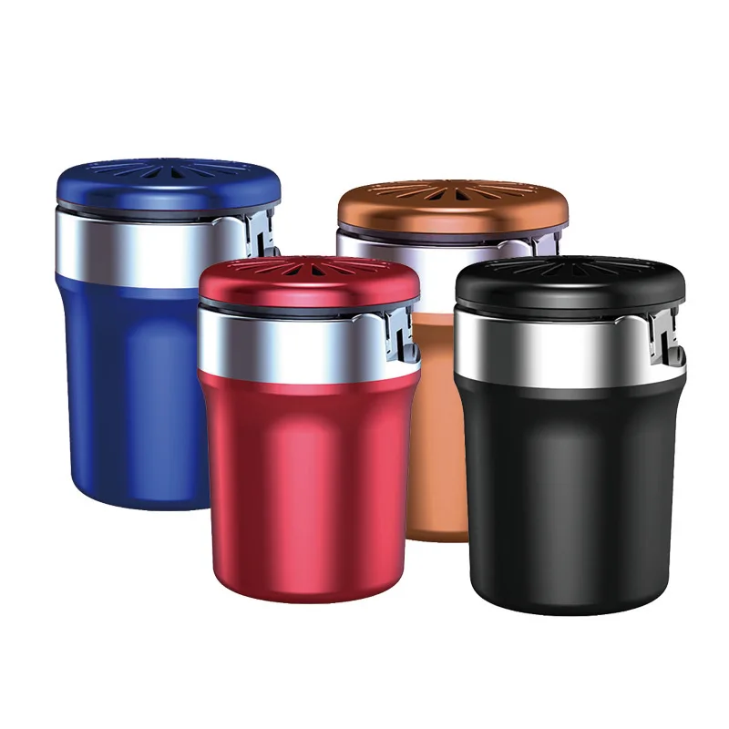 

Новая автомобильная пепельница для хранения мусора, монет, универсальный размер, контейнер для чашки, лоток для сигар, пепельницы, Стайлинг ...