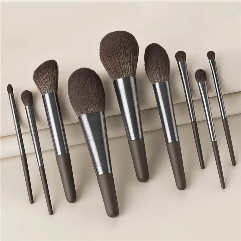 

9Pcs Makeup Brushes Set For Foundation Blush Eyeshadow Concealer Powder Lip Make Up Cosmetics Brush Makeup Pen