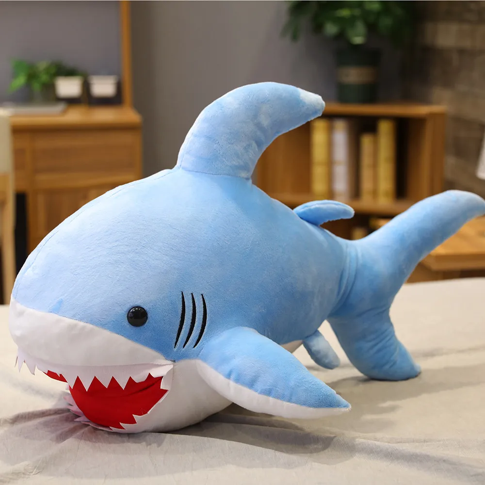 Забавная мягкая плюшевая игрушка в виде акулы, подушка для чтения в виде животных для девочек, праздничный подарок на день рождения и Рождес... от AliExpress RU&CIS NEW