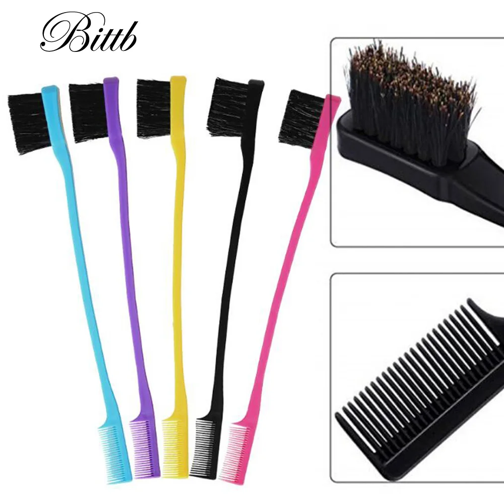 Bittb Двусторонняя расческа для волос с управлением краями инструменты укладки
