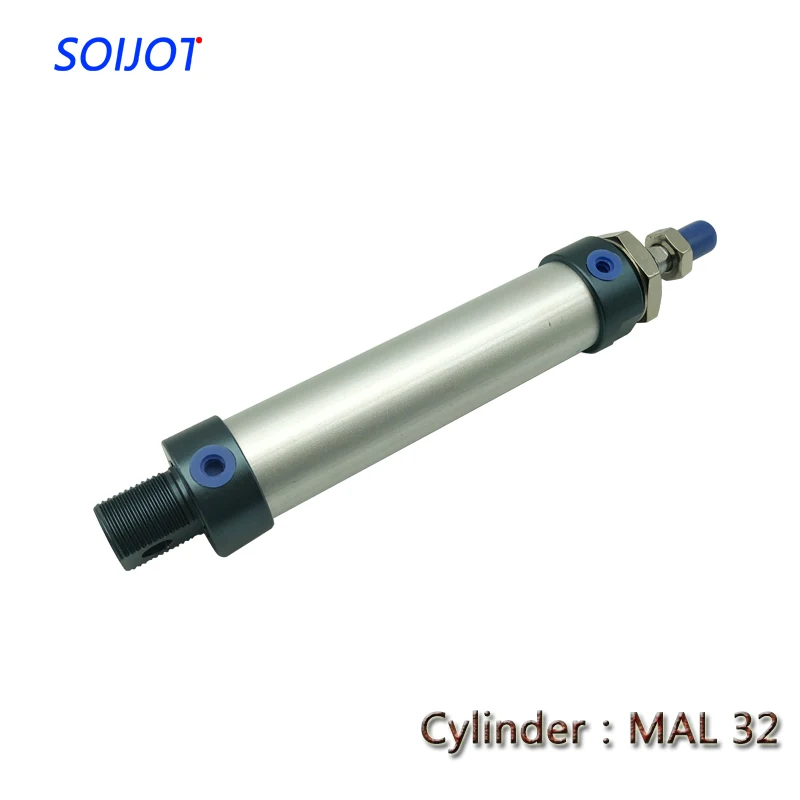 1 шт. пневматический цилиндр MAL32mm из алюминиевого сплава диаметр отверстия