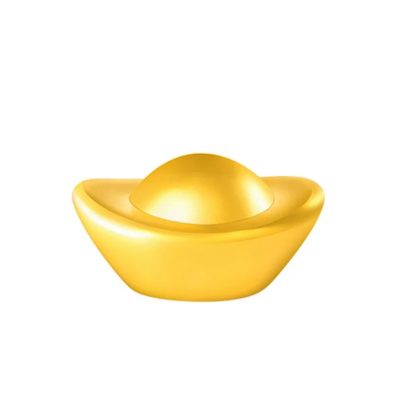 OMHXZJ CA315 Wholesale European Fashion Fine Party Birthday Wedding Gift Ingot Bracelet DIY Accessories 24KT Gold Pendant Charm | Украшения