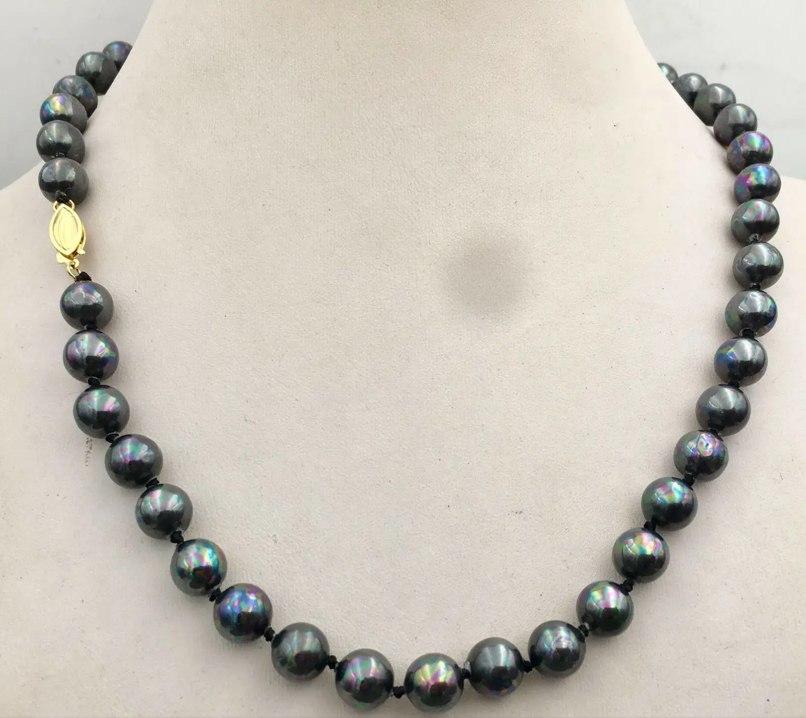 

AAA 10MM Black SOUTH SEA shell PEARL NECKLACE 18