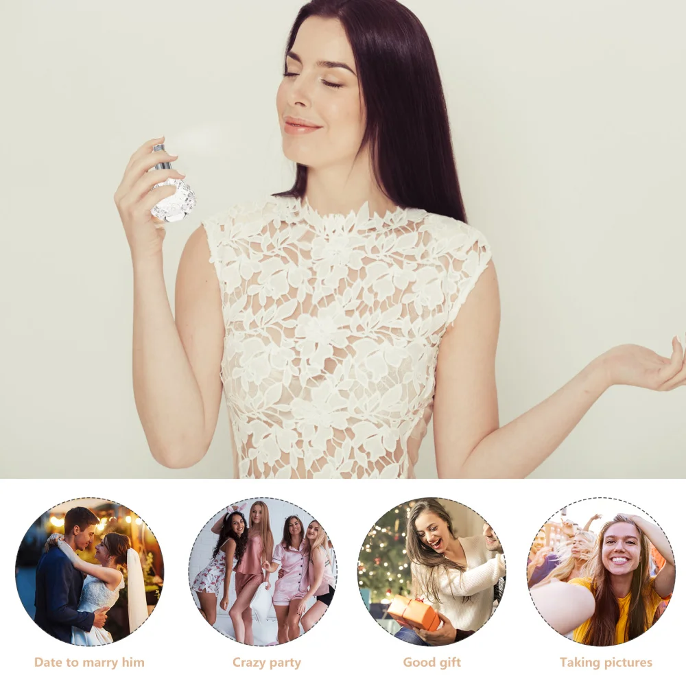 

5Pcs Glass Spray Bottles Empty Refillable Bottles for Essential Oils Perfume