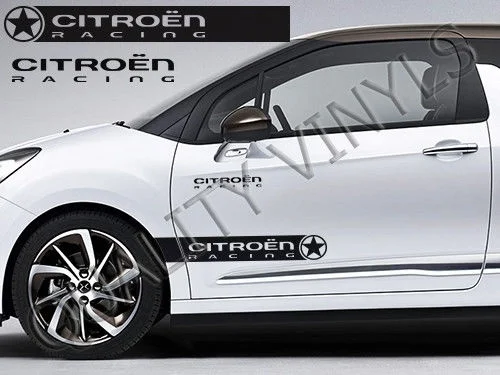 

Для 2 шт./пара C1 C2 C3 C4 DS3 SAXO сторона гонки в полоску графические наклейки RS41