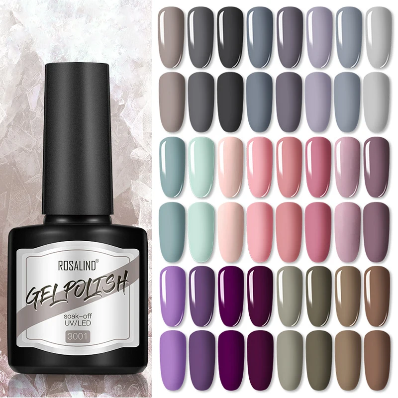 ROSALIND 8ml Gel Nail Polish Shiny Matte Effect For Manicure Art Design Semi Permanent Painting Varnishes | Красота и здоровье