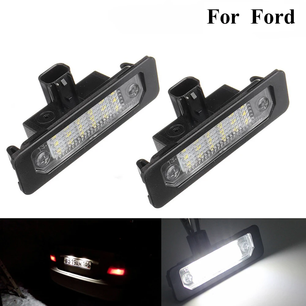 

12V Bright White LED Number License Plate Light Lamp for Ford Mustang 2010-14 Focus Taurus Flex Fusion Mercury sable milan Edge