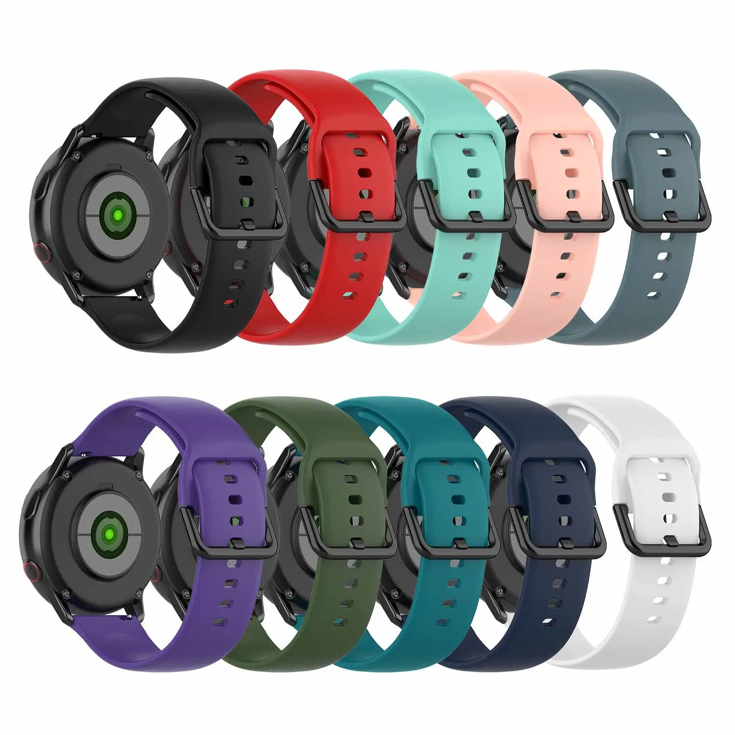 20 мм металлический ремешок из нержавеющей стали для samsung Galaxy Watch Active/active 2 40 мм 44 мм полосы умные часы маленький большой браслет