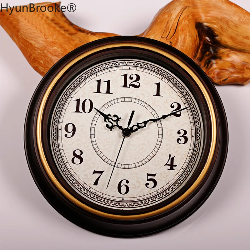 Классические часы Ретро не тикают Кварц декоративный настенные домашний Декор