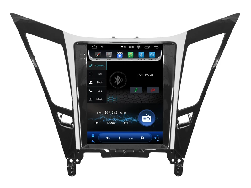 Tesla GPS навигация для Hyundai SONATA NF Автомобильный мультимедийный Android вертикальный