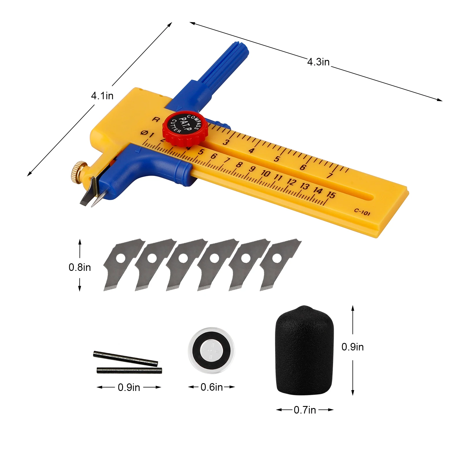 

Circle Cutter C-101 Photo Paper Cutter Compass Circles DIY Tool Tangential Device 10-150mm diameter round cutter