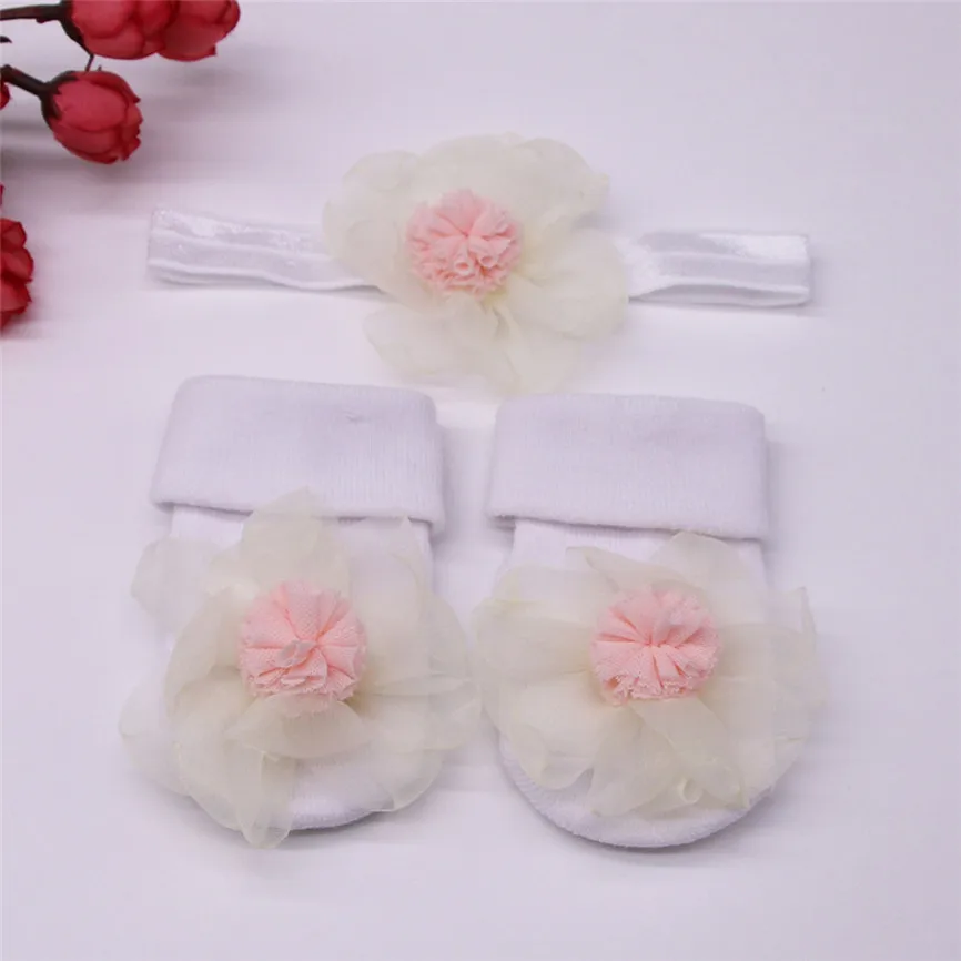 Комплект носков для маленьких девочек модные нескользящие носки-тапочки