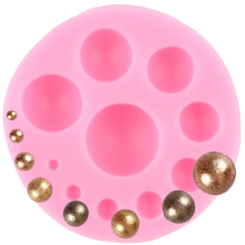 3D ремесло Круг Силиконовые формы для приготовления конфет Fondant (сахарная)