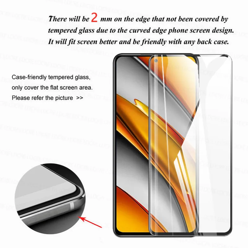 4 in 1 2 5d tempered glass for xiaomi poco f3 glass for poco f3 x3 m3 pro screen protector camera len film for poco f3 x3 m3 nfc free global shipping
