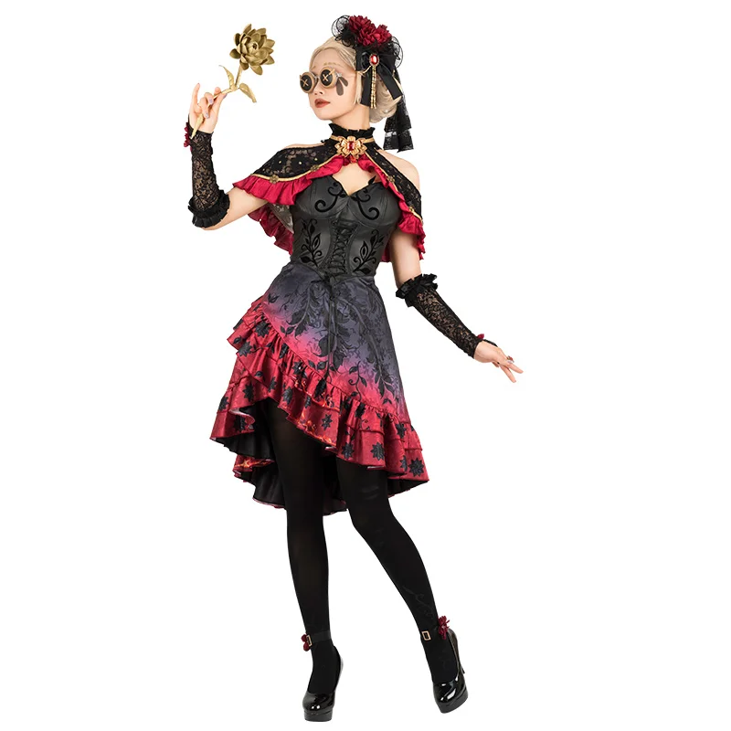 

Identity V Doctor ashes Flower Dress Game cosplay costume full set for Halloween