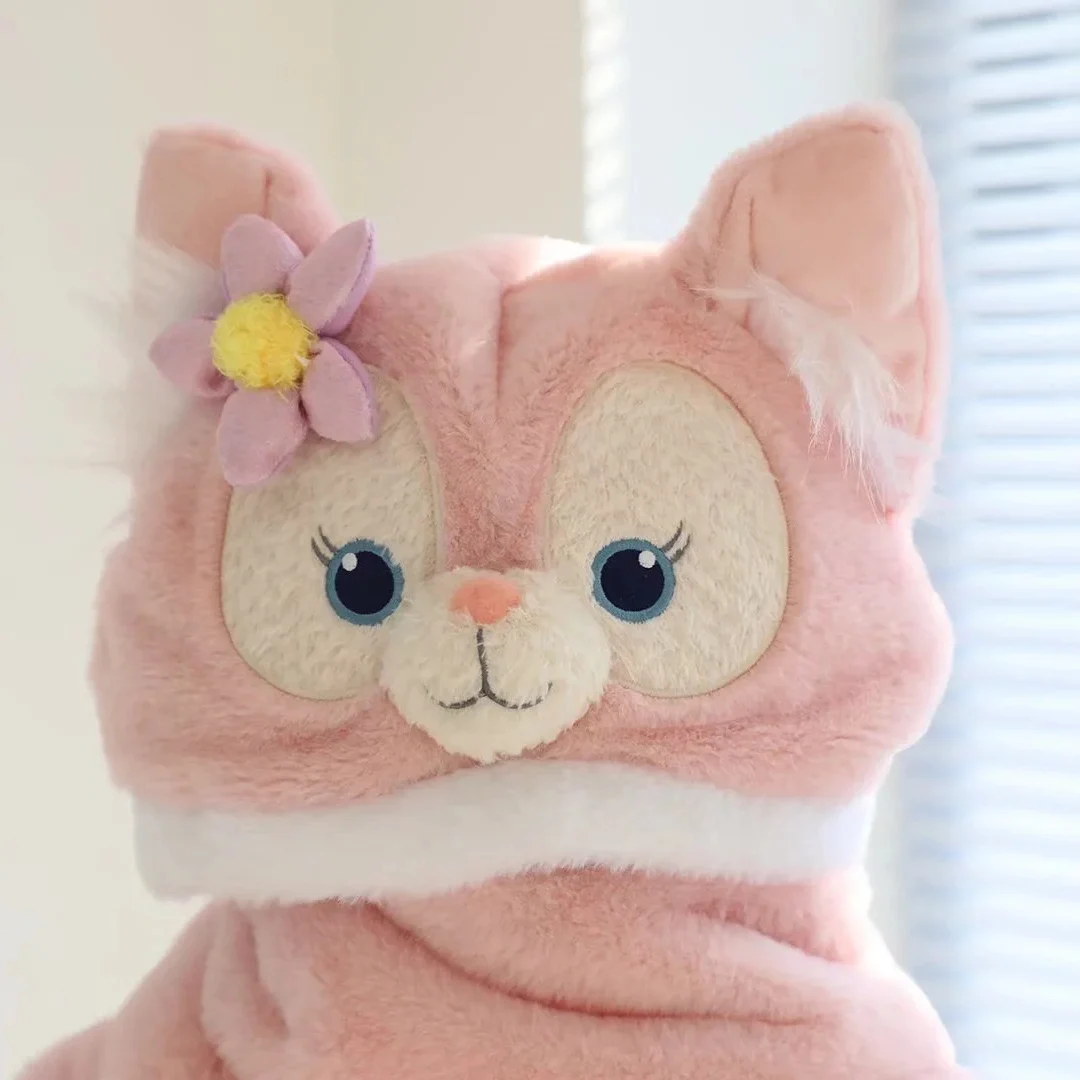 Мультяшная кавайная плюшевая розовая лиса зимняя теплая шапка шарф и перчатки