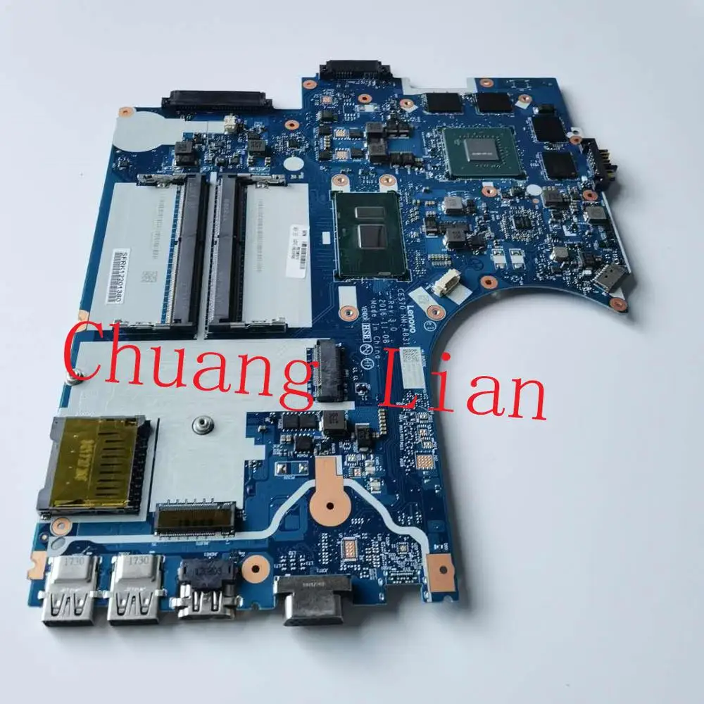 Чжуан Lian для Lenovo ThinkPad E570 Материнская плата ноутбука NM-A831 с процессором i7-7500U GTX 950M 2