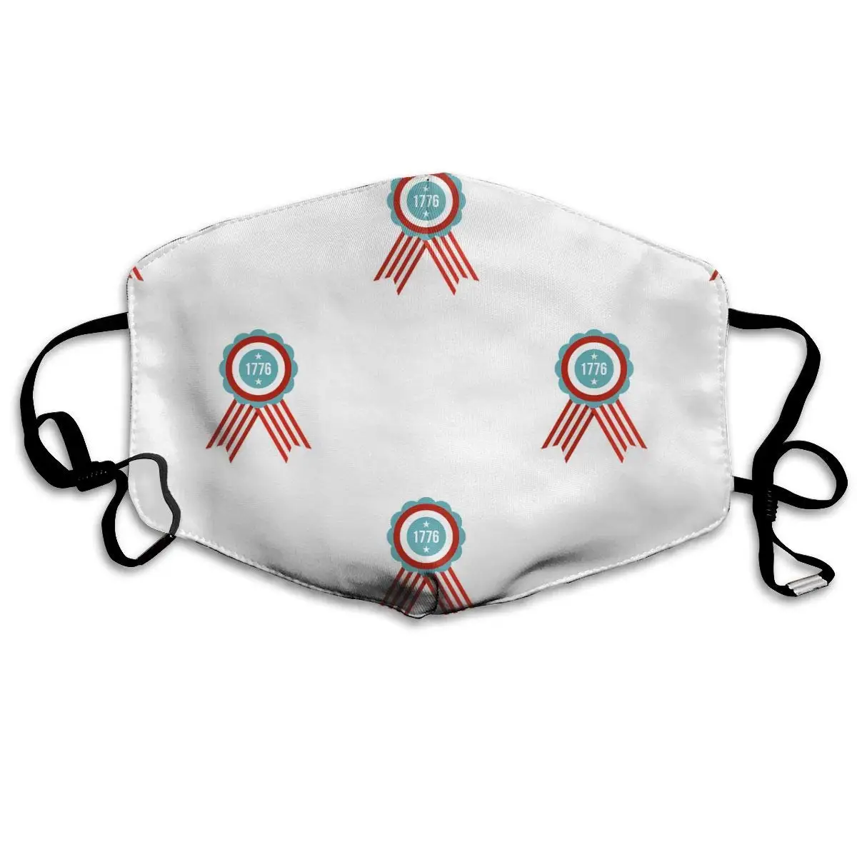 

American Emblem Pattern Washable Reusable Mask, Cotton Anti Dust Half Face Mouth Mask For Kids Teens Men Women With Adjustable