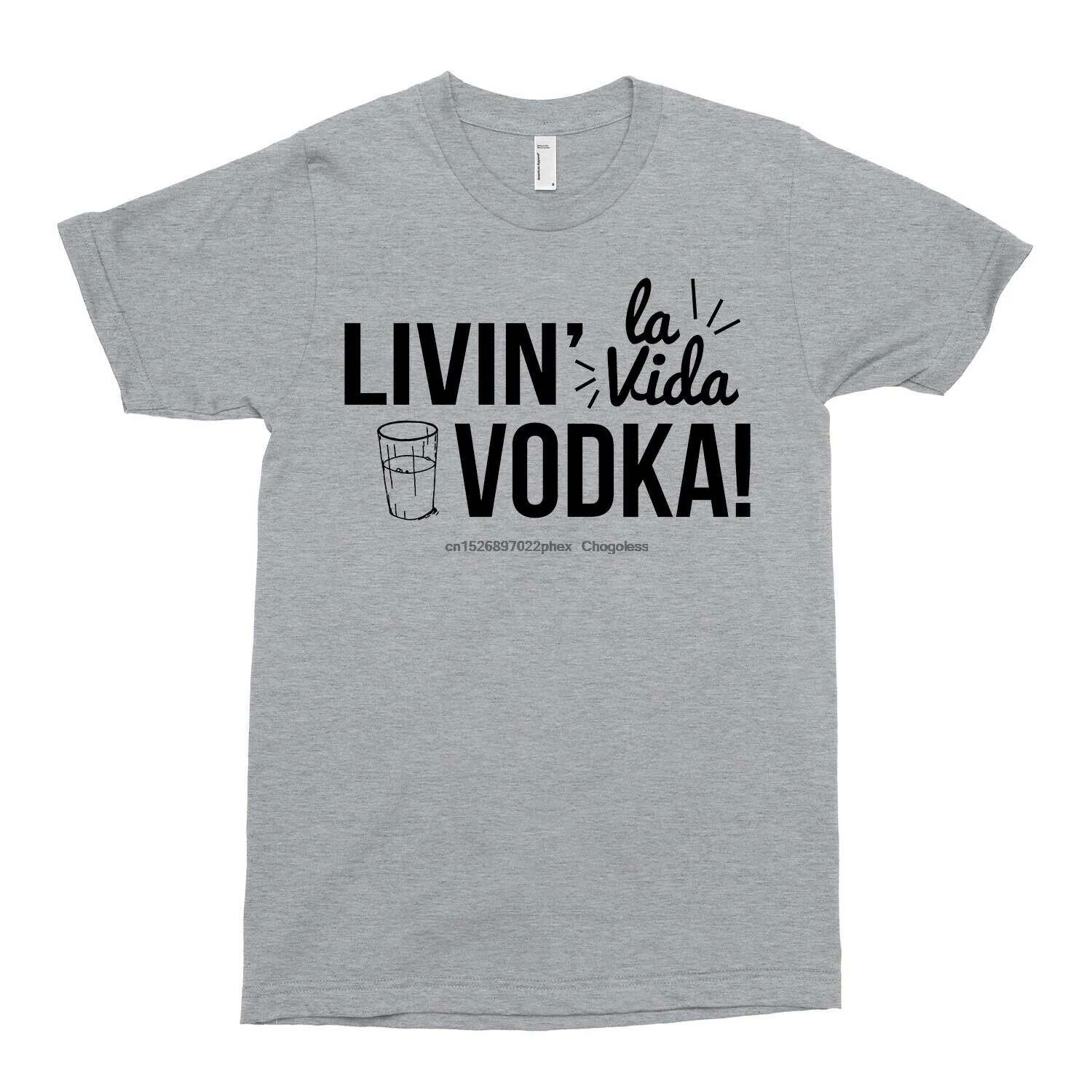 Живу футболка с водкой Новинка DTG подарок на день рождения унисекс паб вечеринка